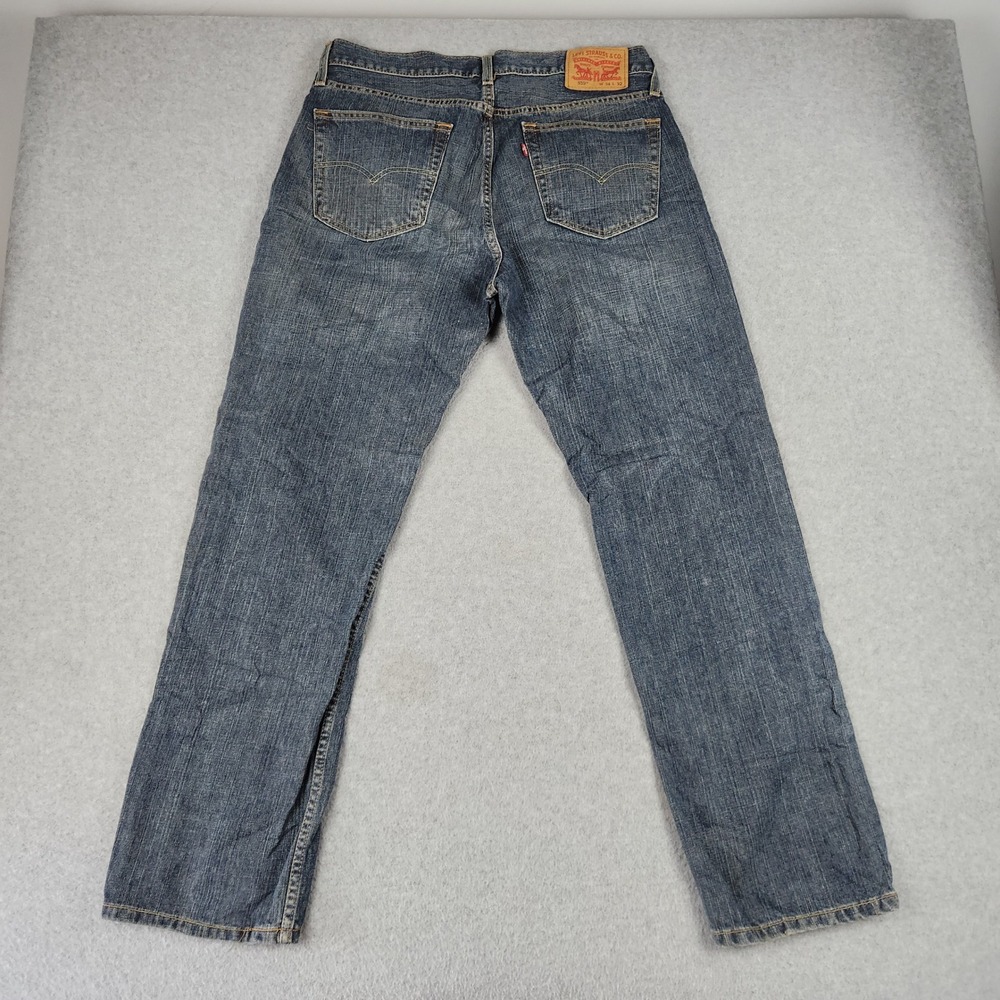 Levis 559 Relaxed Straight Jeans Mens 34x32 Blue Denim Medium Wash Streetwear